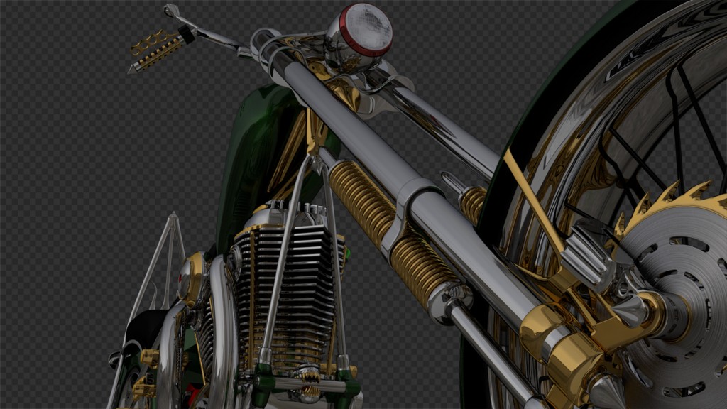 70's Chopper Motorcycle preview image 1